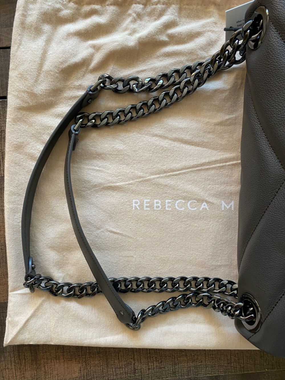 Rebecca Minkoff Edie Maxi Shoulder Bag in Graphite - Picture 9 of 16